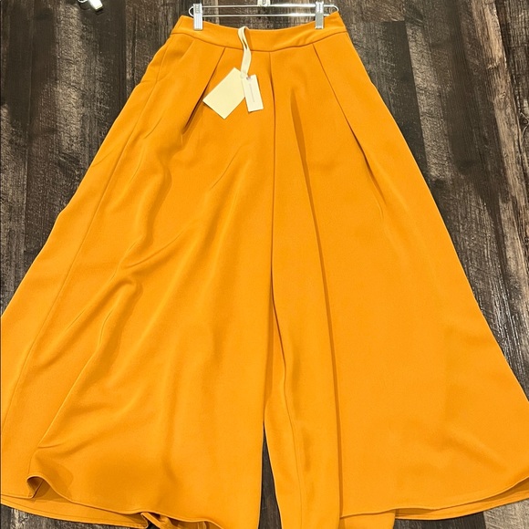 Anthropologie Pants - Vibrant Orange Wide-Leg Pants